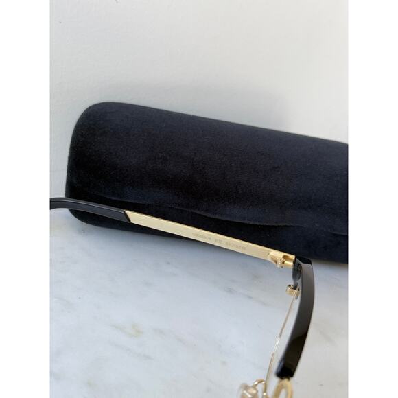NEW Gucci GG0698OA Black Gold Eyeglasses Frames - Picture 7 of 10